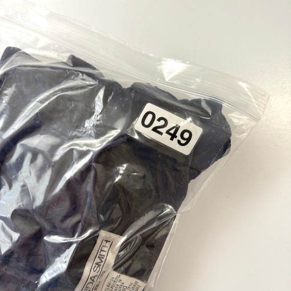 AMANDA SMITH Shift Dress 10 Navy Floral Burnout Velvet Square Neck Long Sleeve - Picture 11 of 11